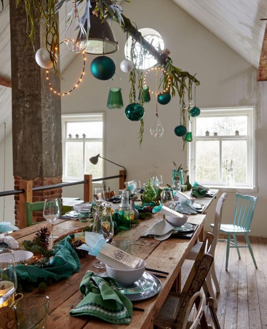 Deco Table Noel Vert Et Or déco De Noël Une Table De Noël En Vert D'eau, Bois Et Doré 4 Déco Noël vert : idées et inspirations | My Blog Deco