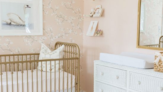 deco chambre bebe dore