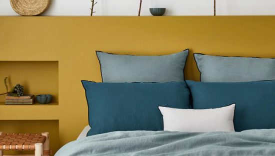 deco chambre bleu jaune
