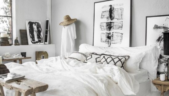 deco chambre noir blanc