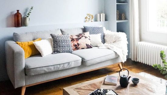 deco salon cosy gris