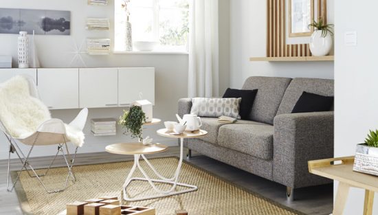 deco salon moderne bois