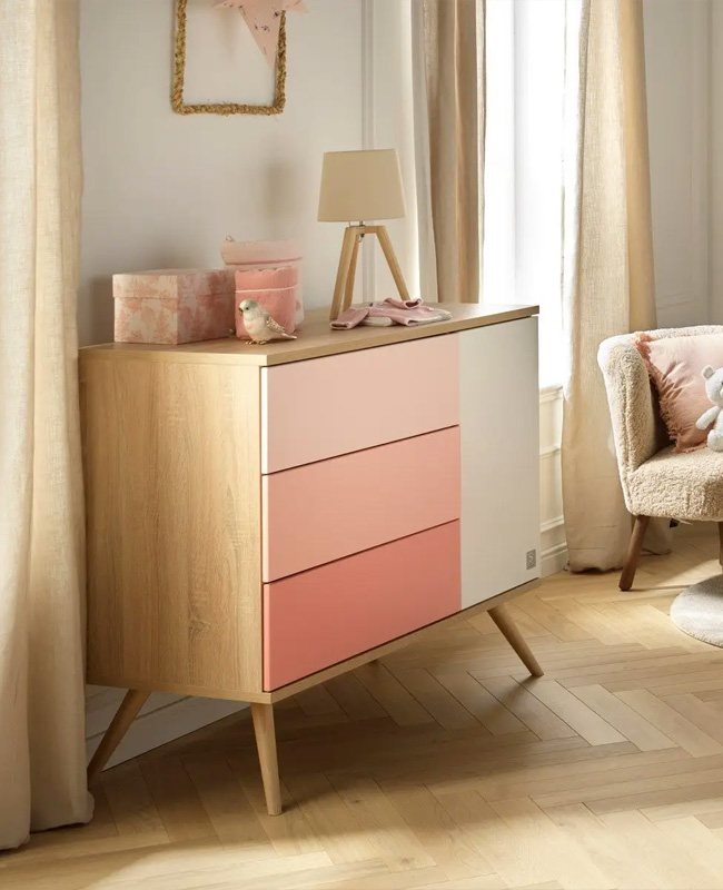 commode nuance rose