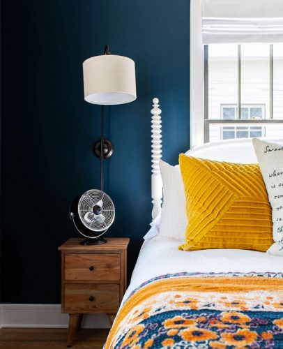 3 idées pour une déco en bleu et jaune dans la chambre | My Blog Deco