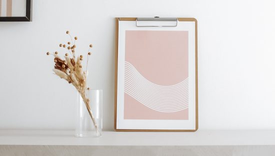 affiche terracotta lignes blanches printable a imprimer