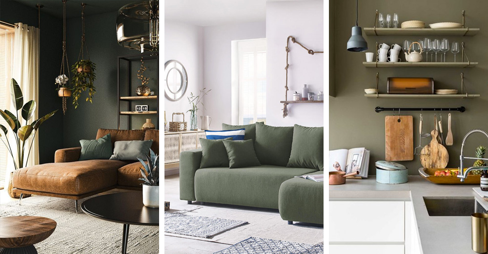 Du vert kaki pour une déco moderne | My Blog Deco