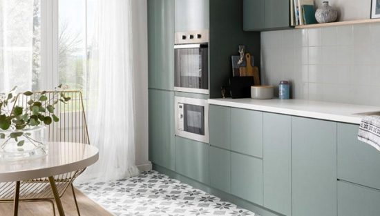 deco cuisine vert gris