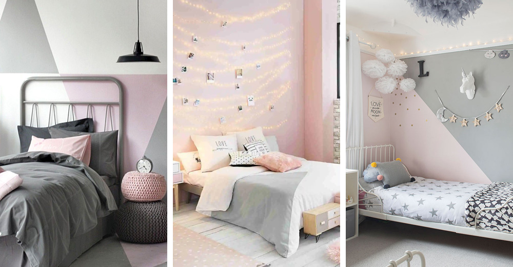 Une déco en gris et rose dans une chambre de fille | My Blog Deco