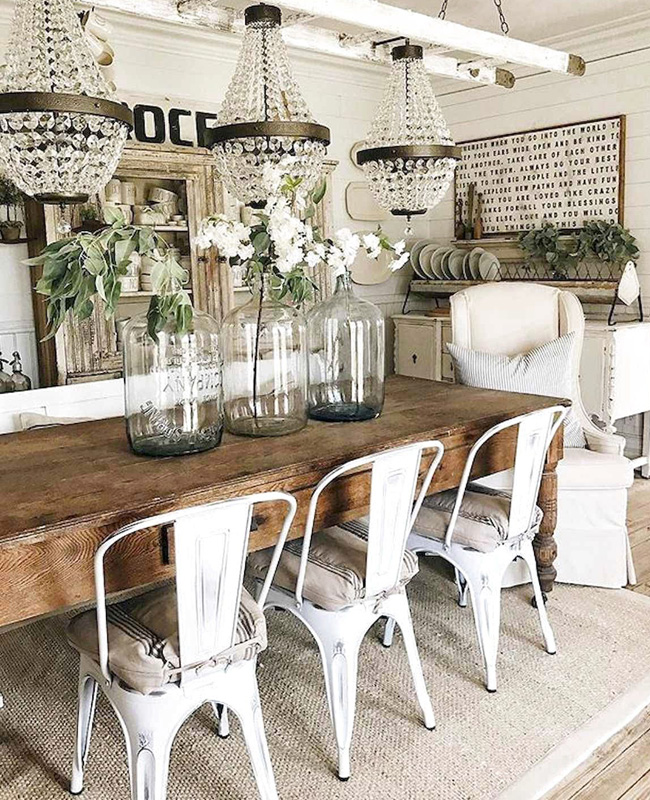 deco salle a manger campagne chic cosy