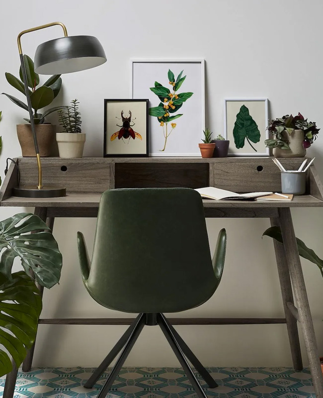 chaise bureau moderne vert
