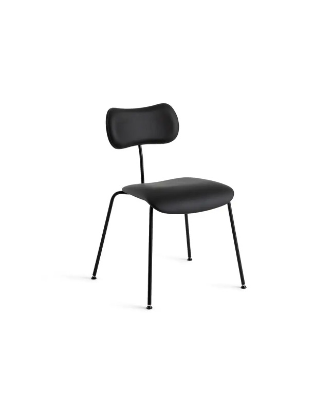chaise moderne cuir noir