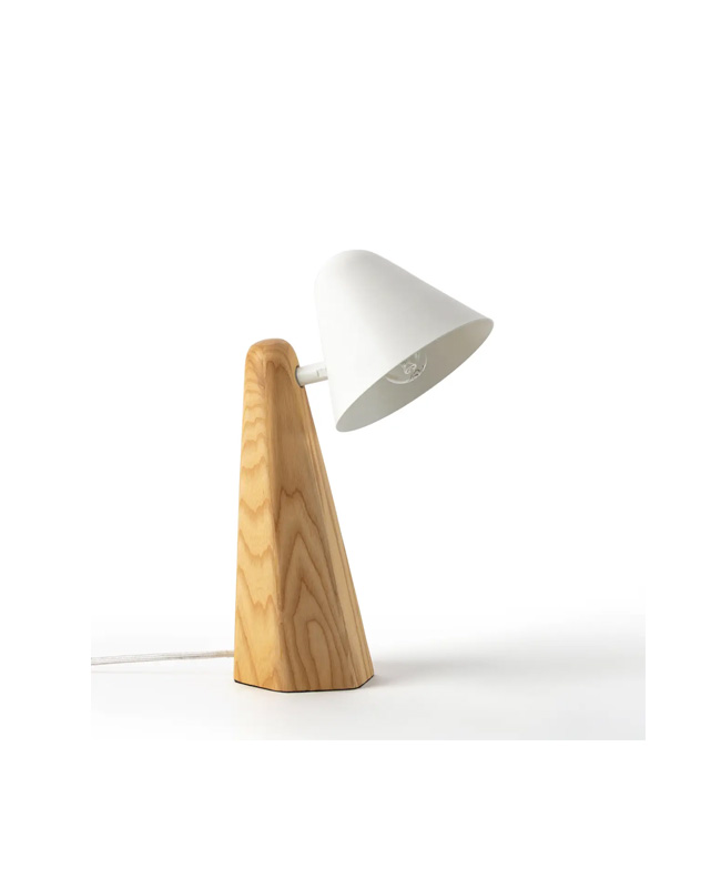 lampe bureau blanc bois