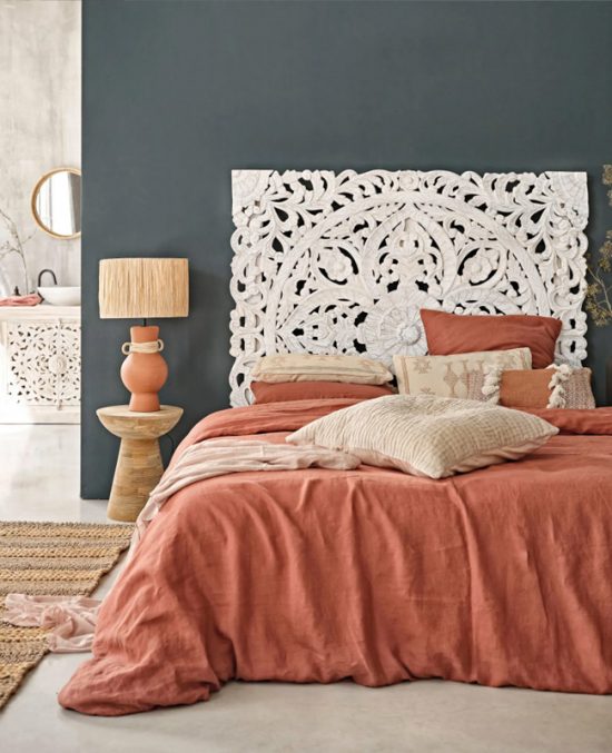 Une tête de lit en bois blanc pour la chambre | My Blog Deco
