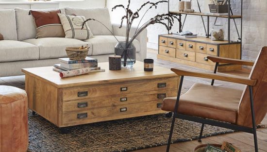 deco salon vintage industriel