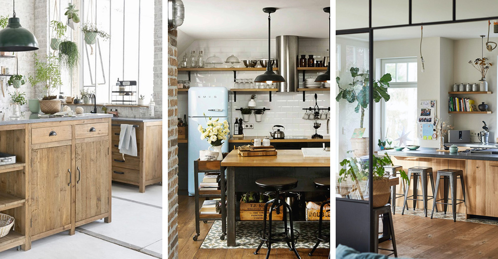 Une déco industrielle et vintage dans la cuisine | My Blog Deco