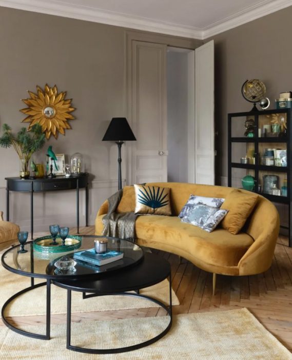 Grand Canapé Vintage Coton Gris - Arne Concept
