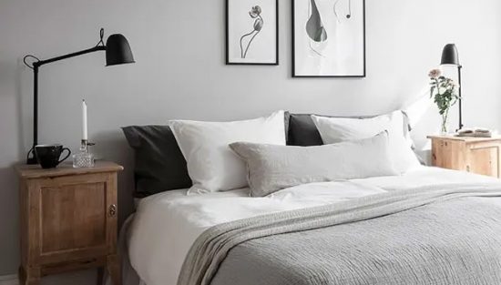 deco chambre beige gris