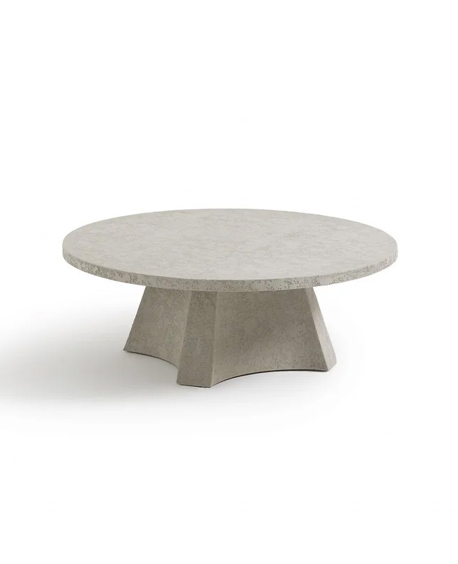 table basse jardin beton ronde