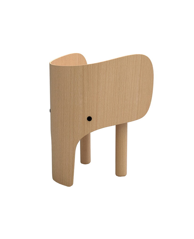 chaise enfant elephant bois