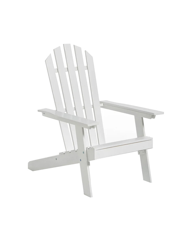 fauteuil jardin bois blanc