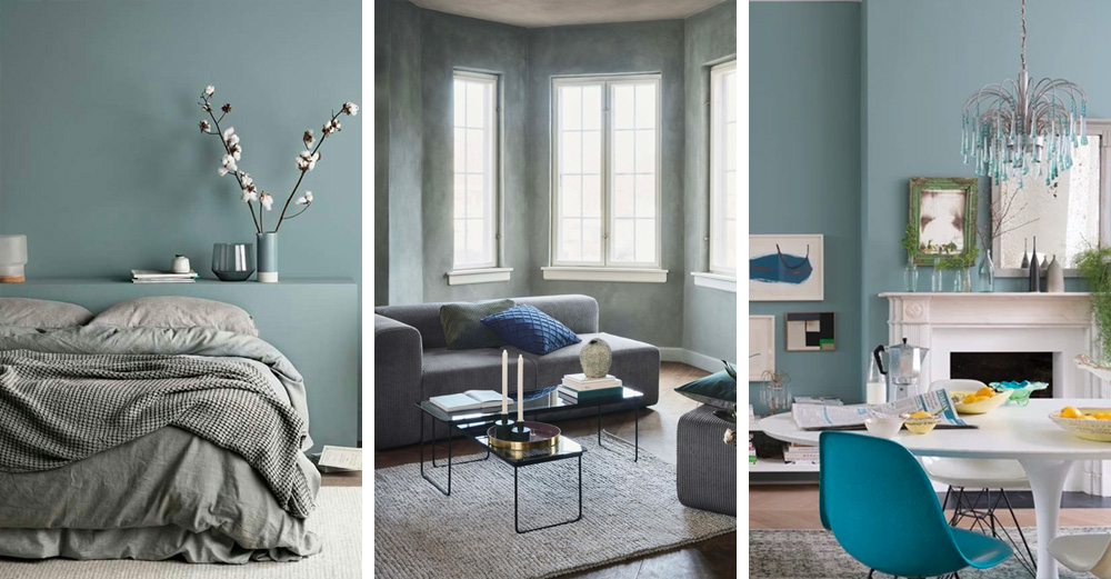 Une déco en bleu, gris et vert | My Blog Deco