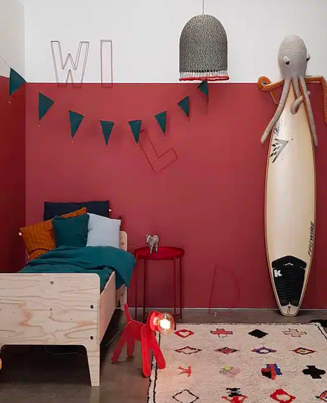 Chambre Rouges Affiche Une déco en rouge dans la chambre des ados | My Blog Deco