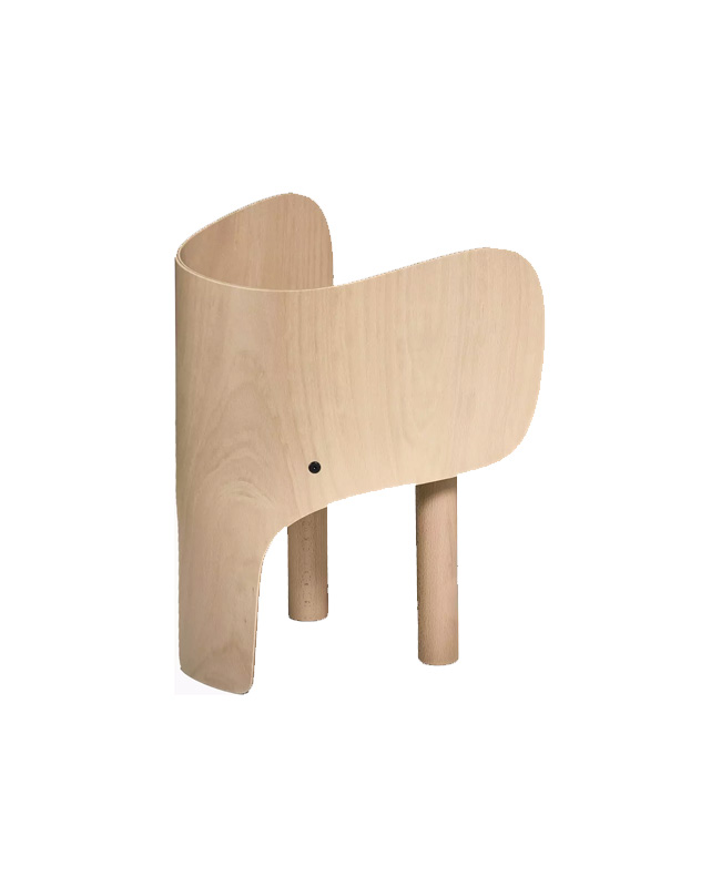 chaise enfant bois elephant