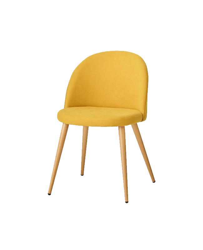 chaise enfant jaune moutarde