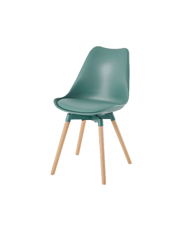 chaise enfant vert bois