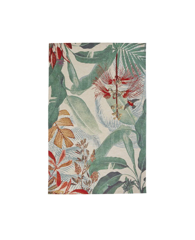 tapis motif tropical