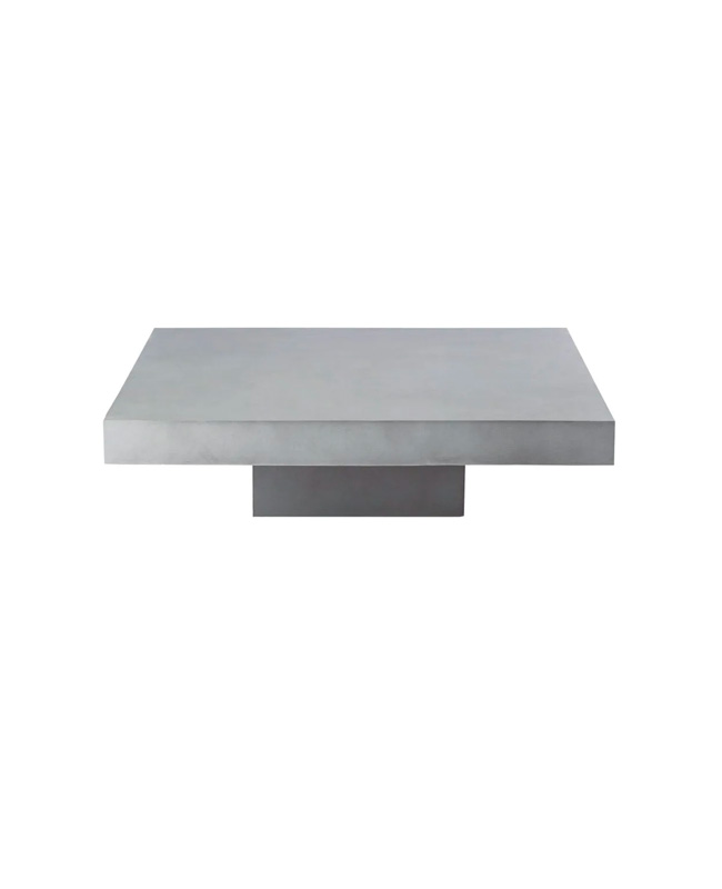 table basse jardin beton