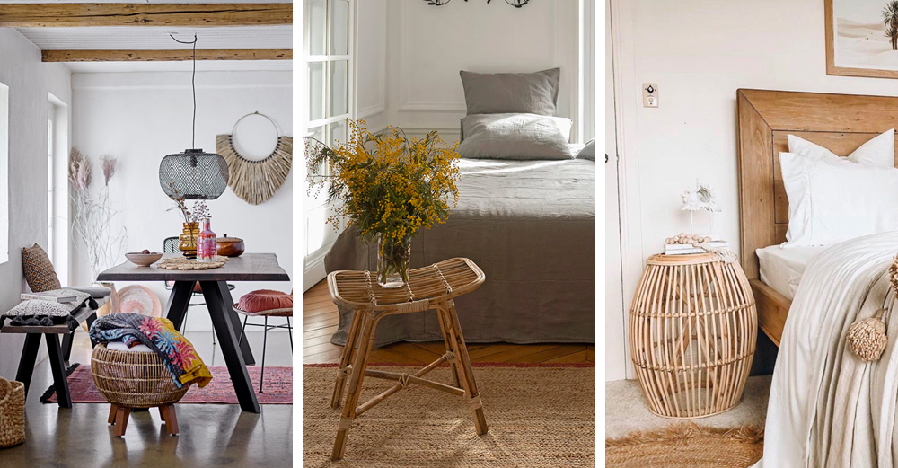 Où trouver un joli tabouret en rotin ? | My Blog Deco