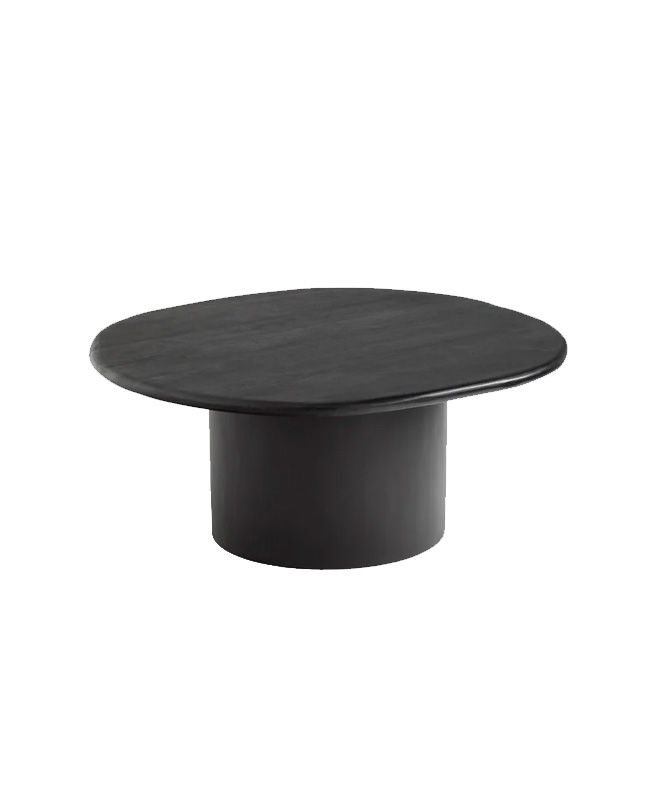 table basse minimaliste noire