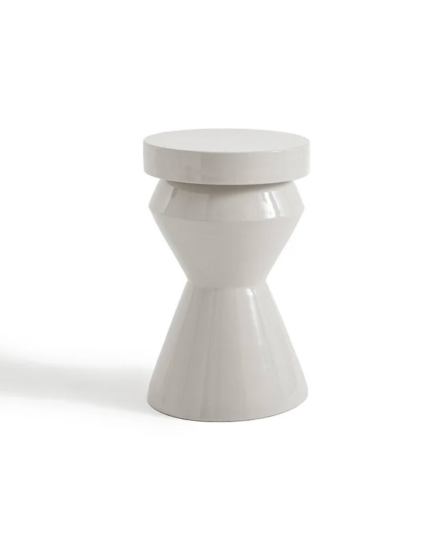 table appoint totem metal blanc