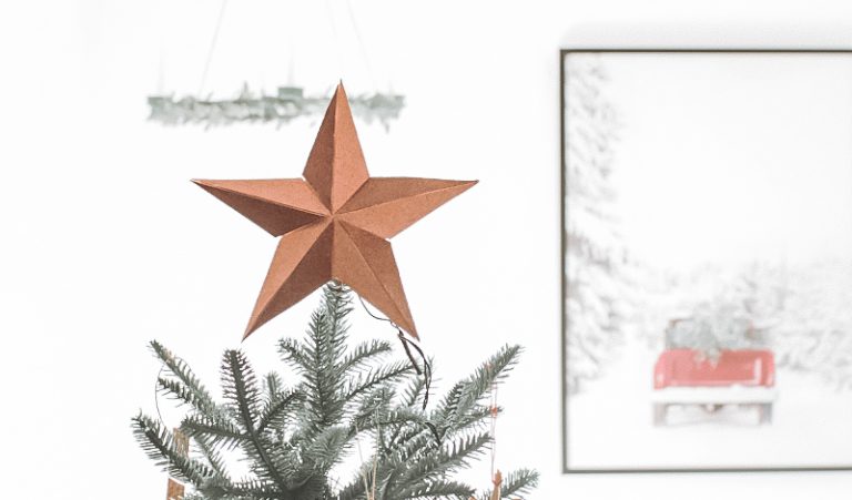 Tuto Noël : L'étoile de Noël 3D en liège | My Blog Deco