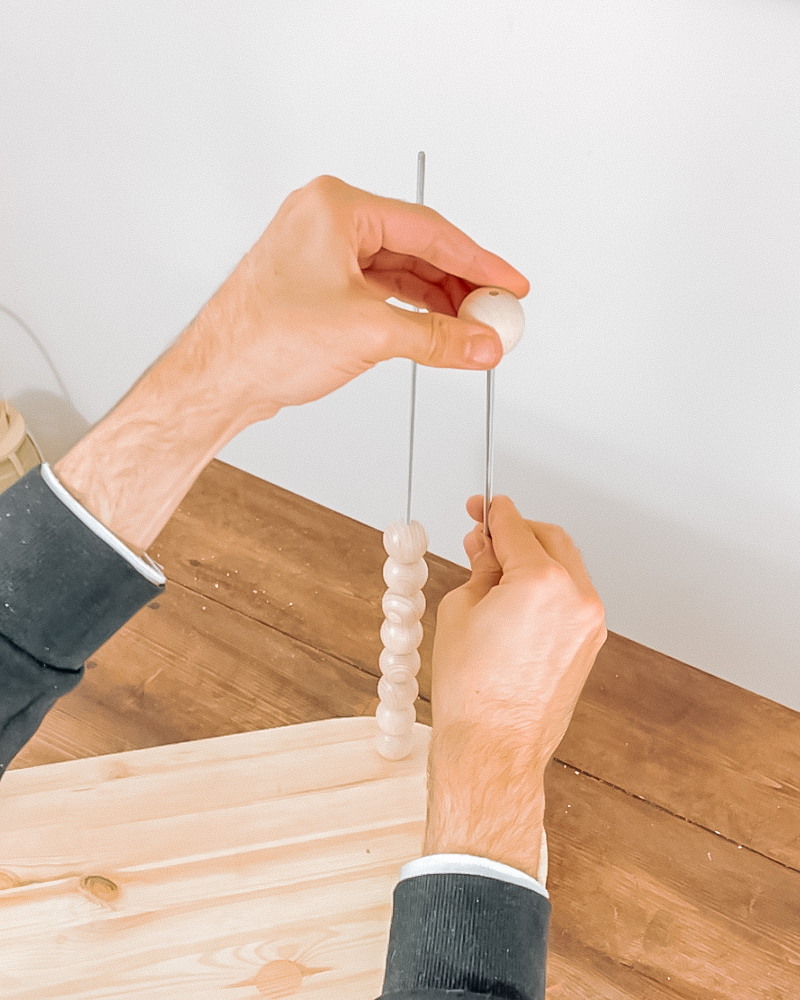 Tuto Déco : La table d'appoint en perles de bois | My Blog Deco
