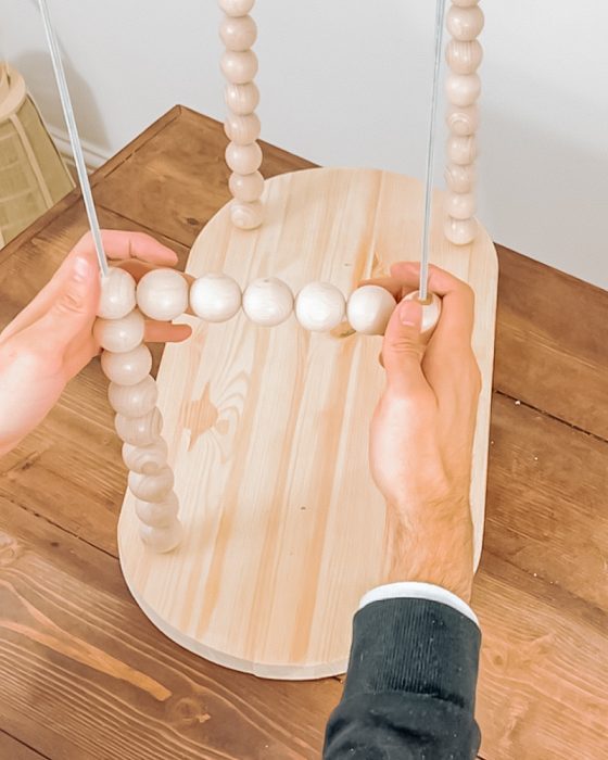Tuto Déco : La table d'appoint en perles de bois | My Blog Deco