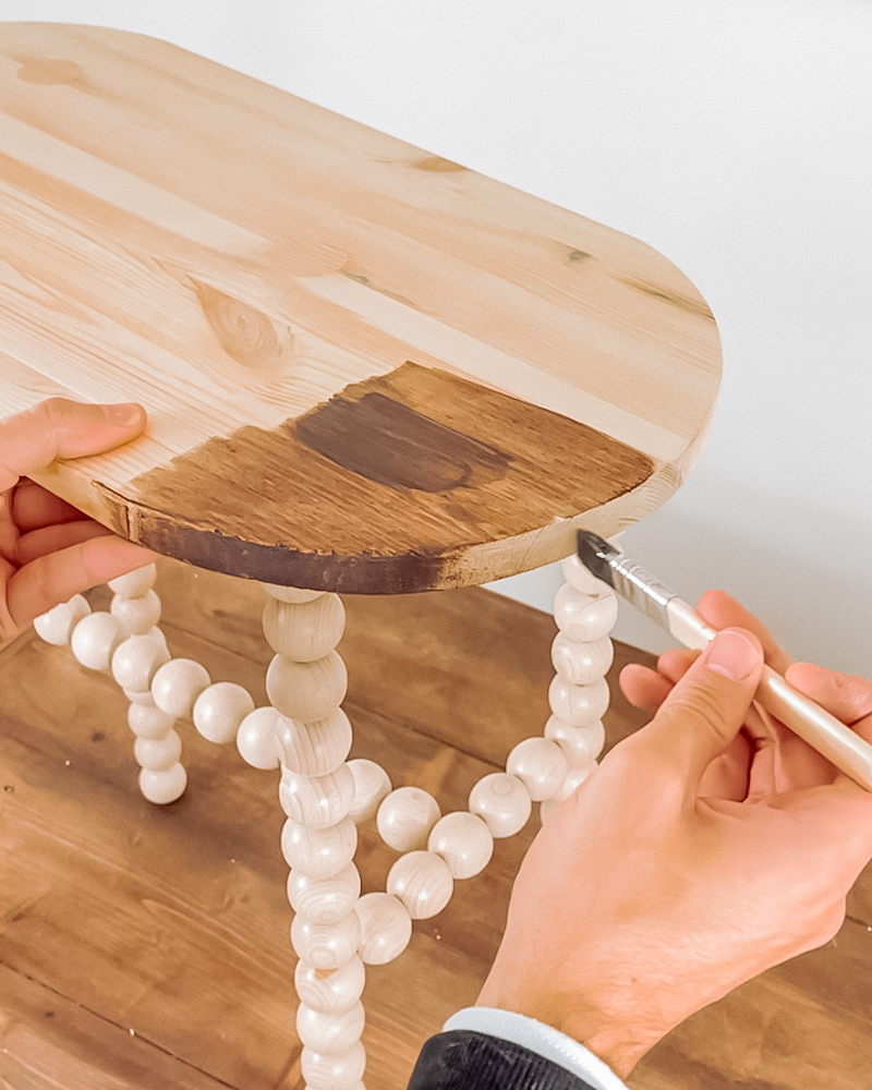 Tuto Déco : La table d'appoint en perles de bois | My Blog Deco