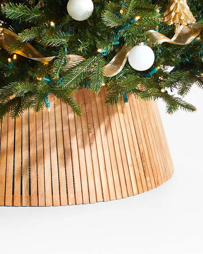 Cache pied de sapin en métal gris 60xH25cm