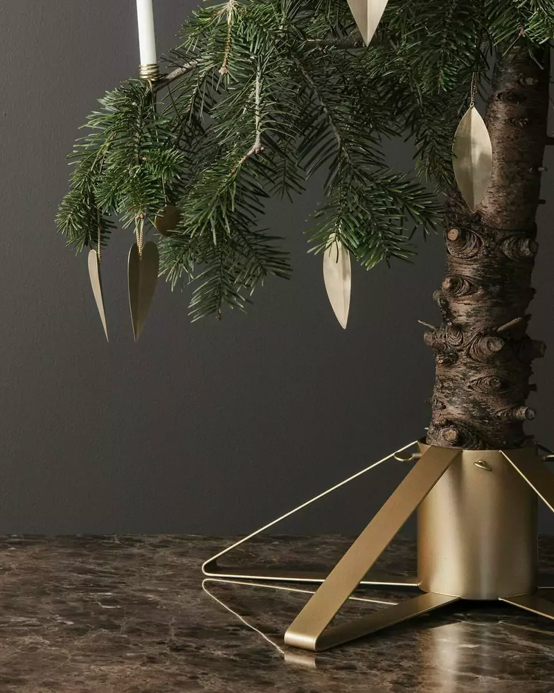Jupe Décorative Pour Pied De Sapin En Fibres De Jacinthe D'eau - Diamètre 45 Cm, Style Boho Naturel - 2