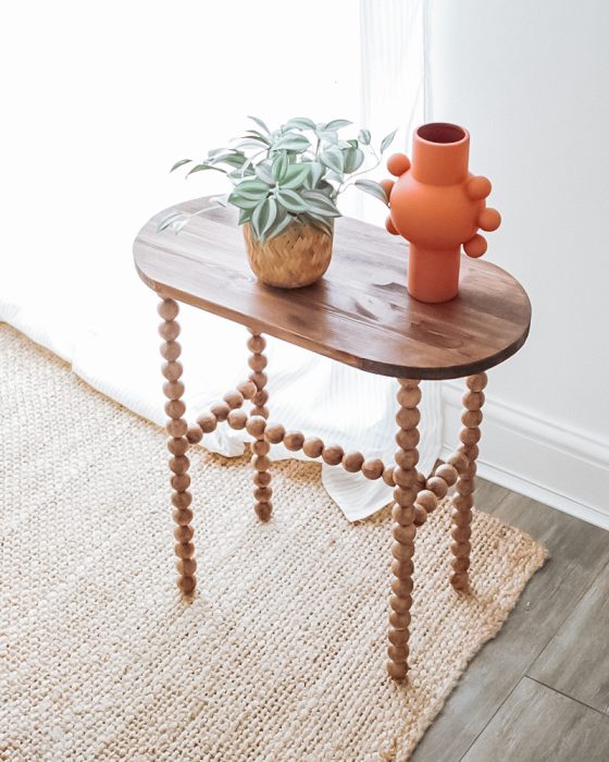 Tuto Déco : La table d'appoint en perles de bois | My Blog Deco