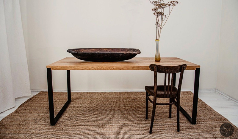 table a manger minimaliste boheme