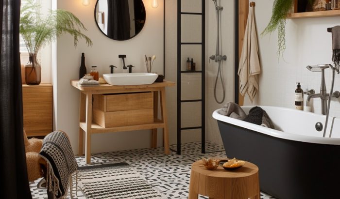 Associer le noir et le blanc dans la déco de la salle de bain | My Blog