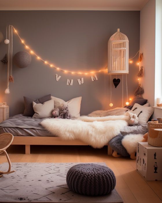 deco chambre ado cocooning fausse fourrure