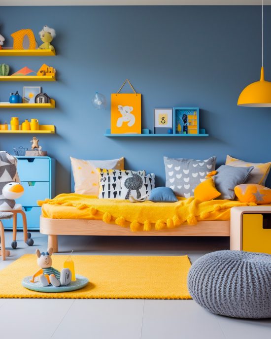 Du bleu pour la déco de la chambre des garçons | My Blog Deco