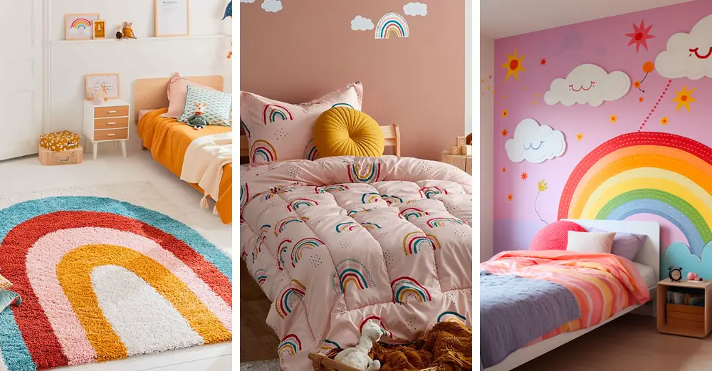 Une déco arc en ciel dans une chambre de fille | My Blog Deco