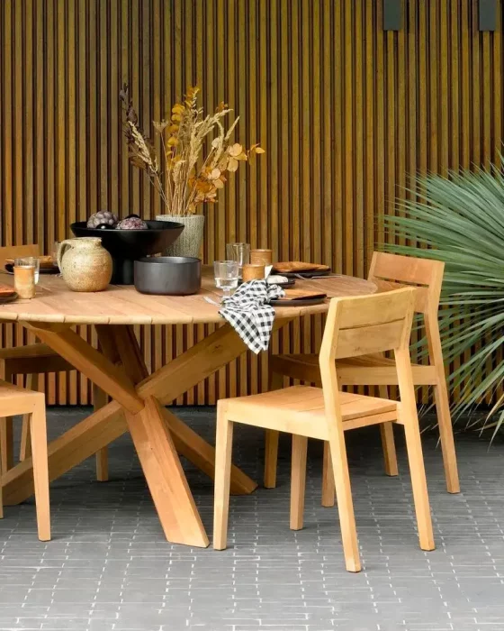 chaise jardin bois moderne deco terrasse