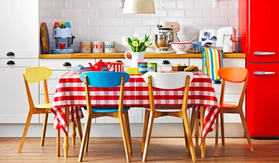 deco cuisine vintage rouge