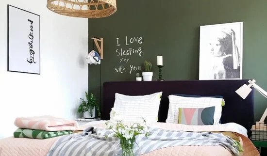deco vert kaki noir
