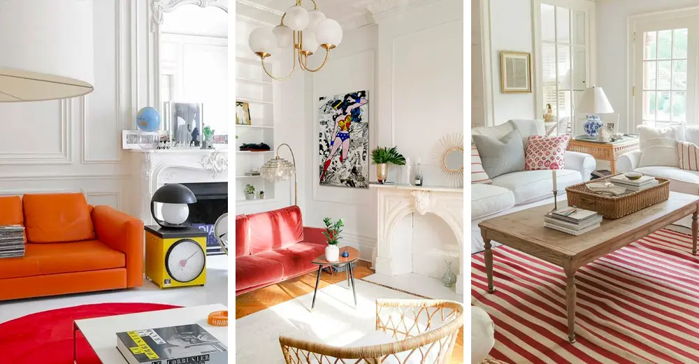 Associer le rouge et le blanc dans la déco du salon | My Blog Deco